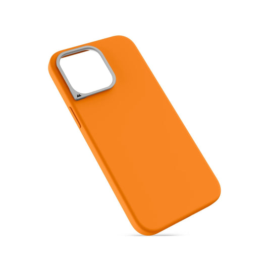 MagSafe® Compatible Tangerine Silicone Phone Case - Minimalist - US 5442