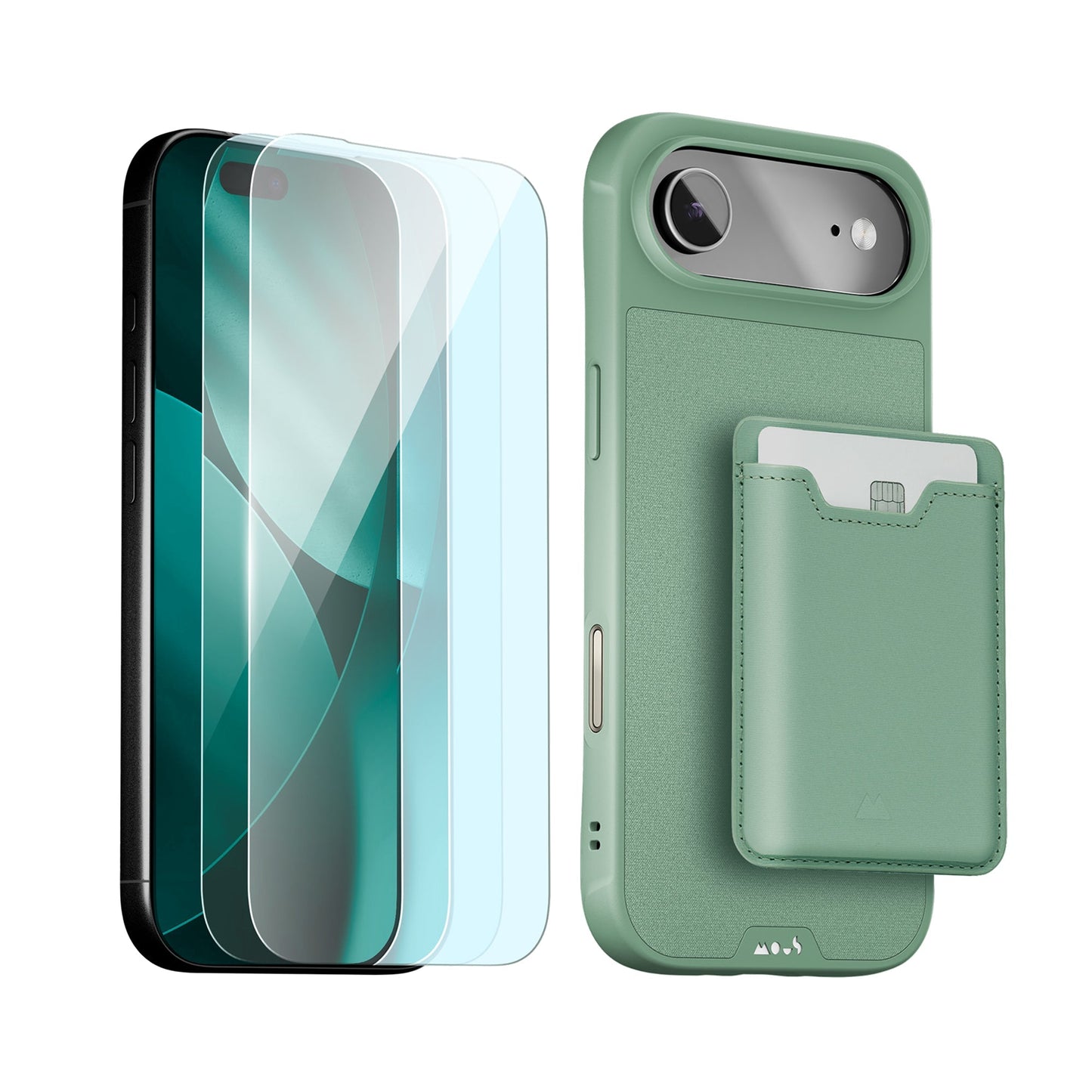 Sage Protective Case, Screen Protector and Card Wallet - Apple Starter Kit - US 2751