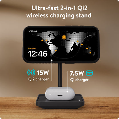 Wireless Charging Stand - Matte Black - US 1538