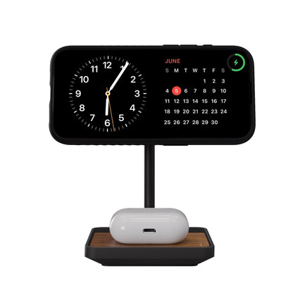 Wireless Charging Stand - Walnut - US 3846