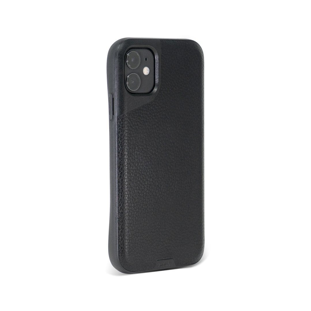 Black Leather Phone Case - Contour - US 5433