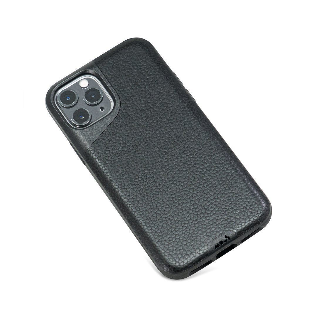 Black Leather Phone Case - Contour - US 5433