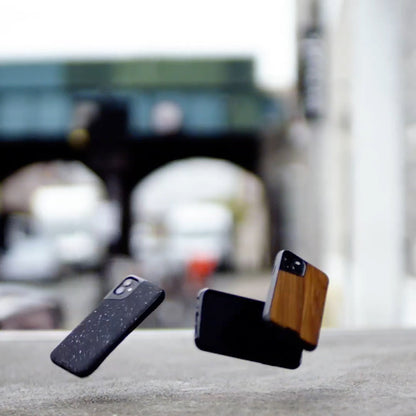 Black Leather Phone Case - Contour - US 5433