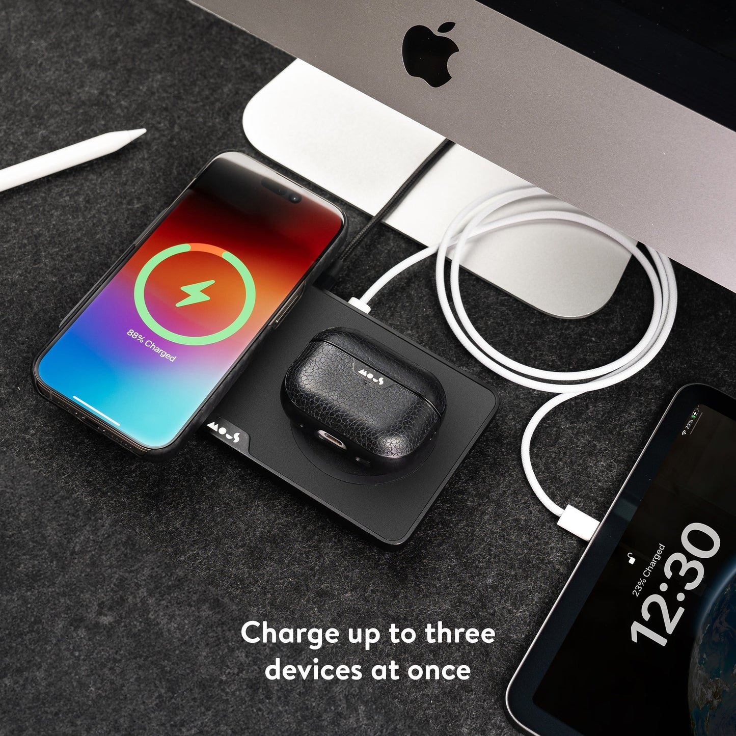 Matte Black Wireless Charging Station - US 3368