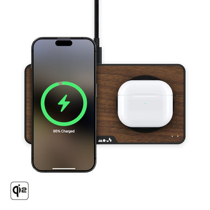 Walnut Wireless Charging Station - US 5940