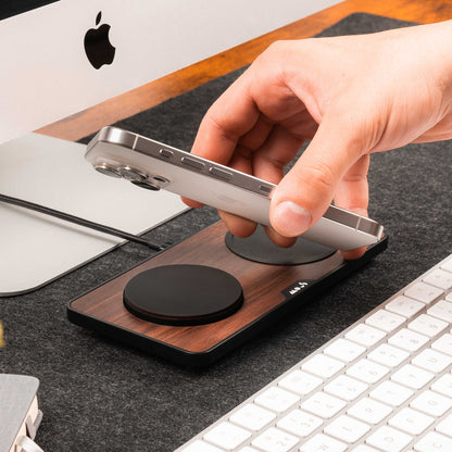 Walnut Wireless Charging Station - US 5940