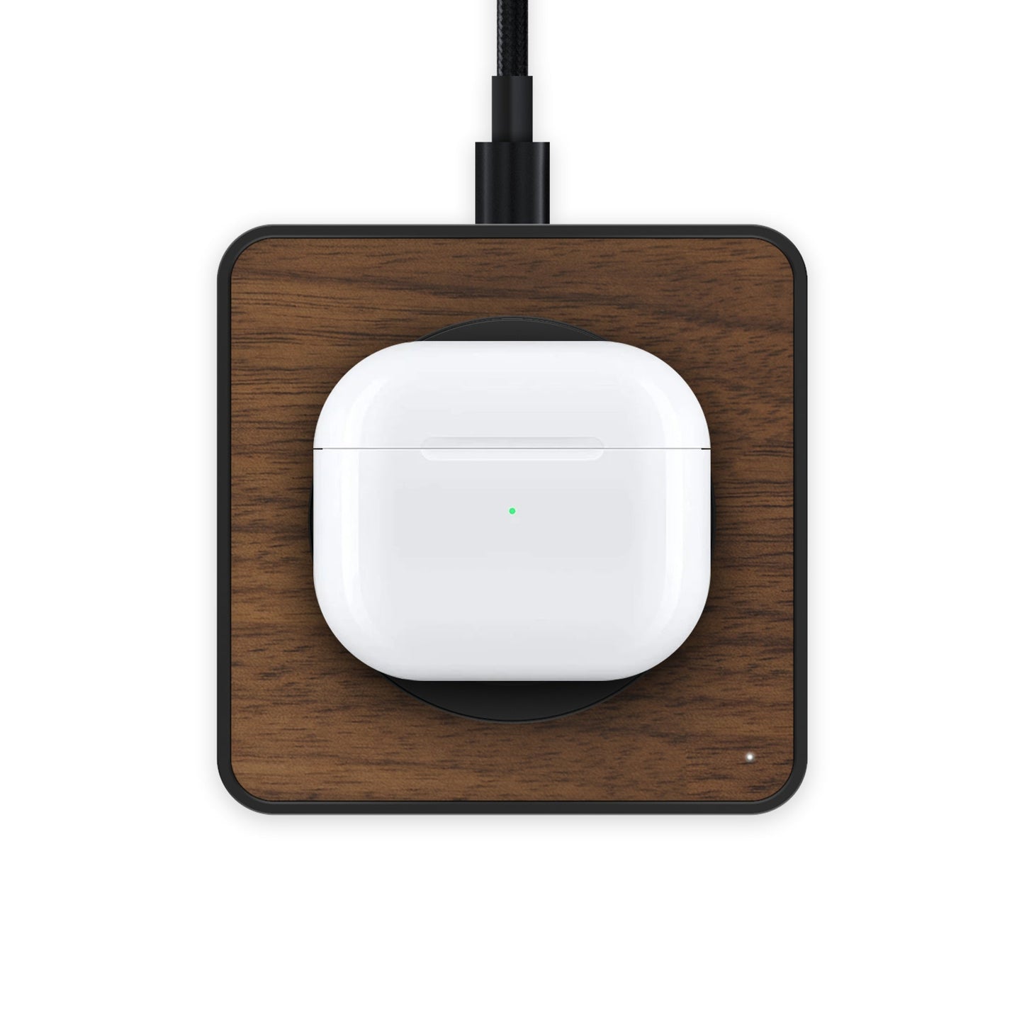 Walnut Wireless Charging Pad - US 7736