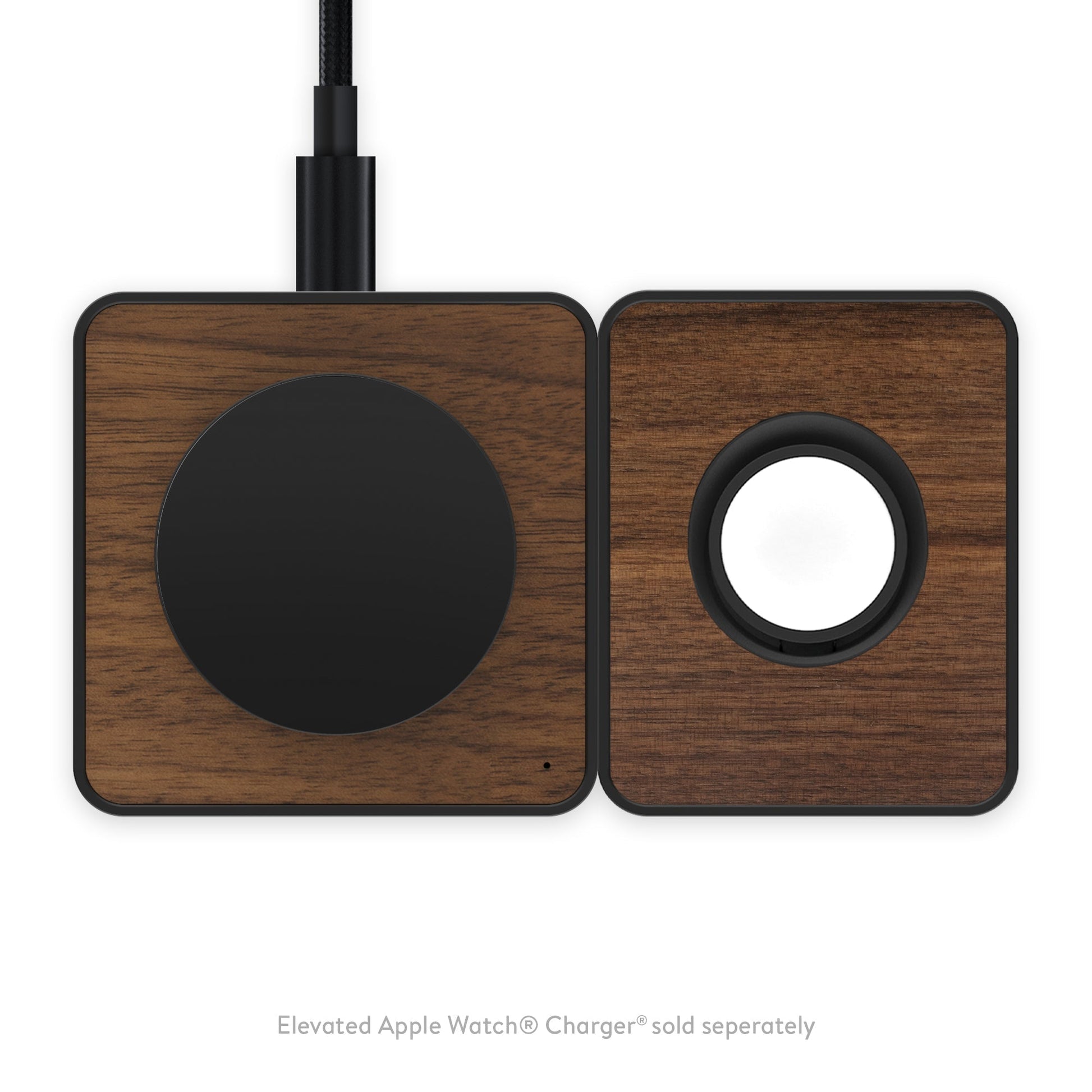 Walnut Wireless Charging Pad - US 7736