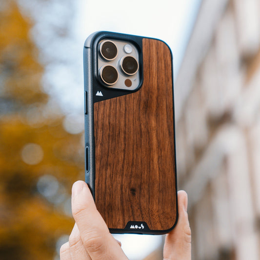 Walnut Protective Phone Case with Camera Control Button - Limitless - US 1435