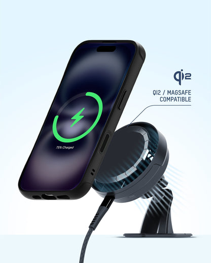 Adhesive Wireless Charging Car Mount - With Qi2 - US 1945