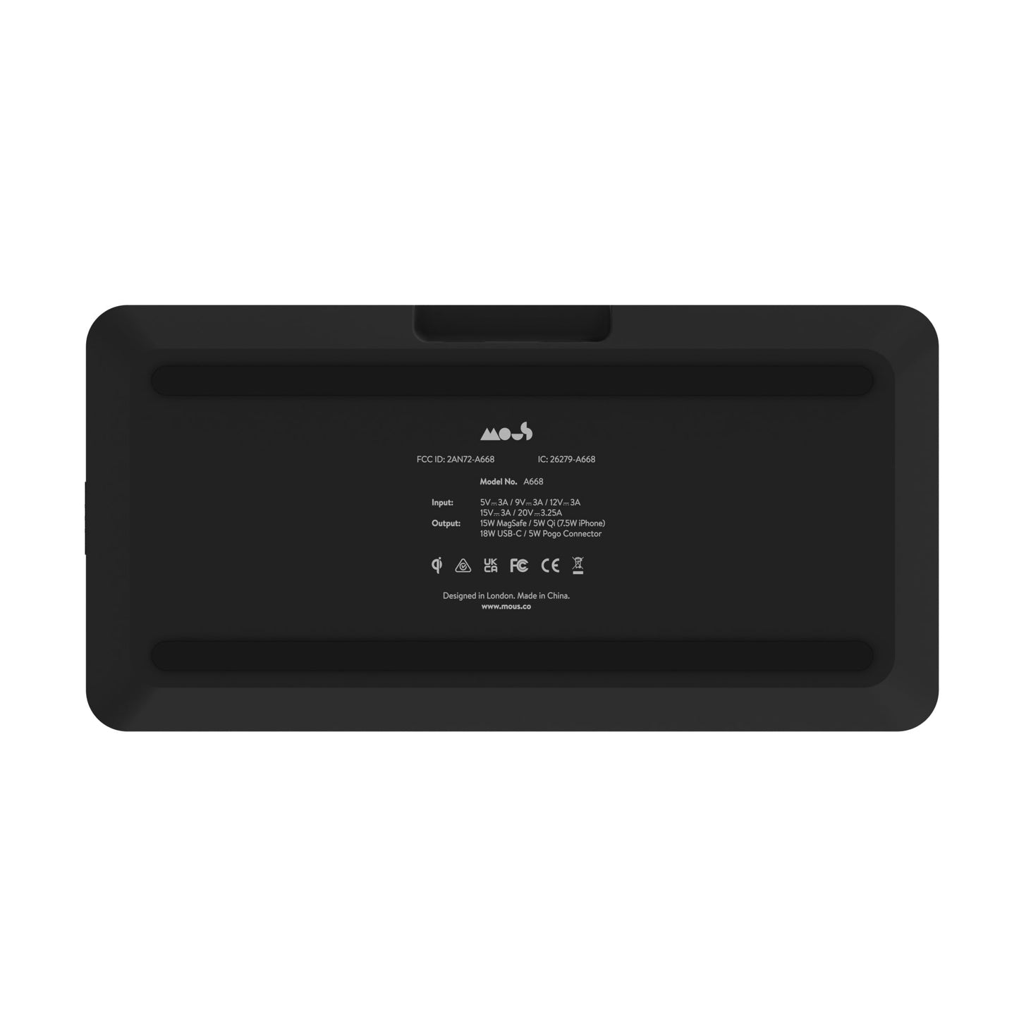 Aramid Fibre Wireless Charging Station - US 3878