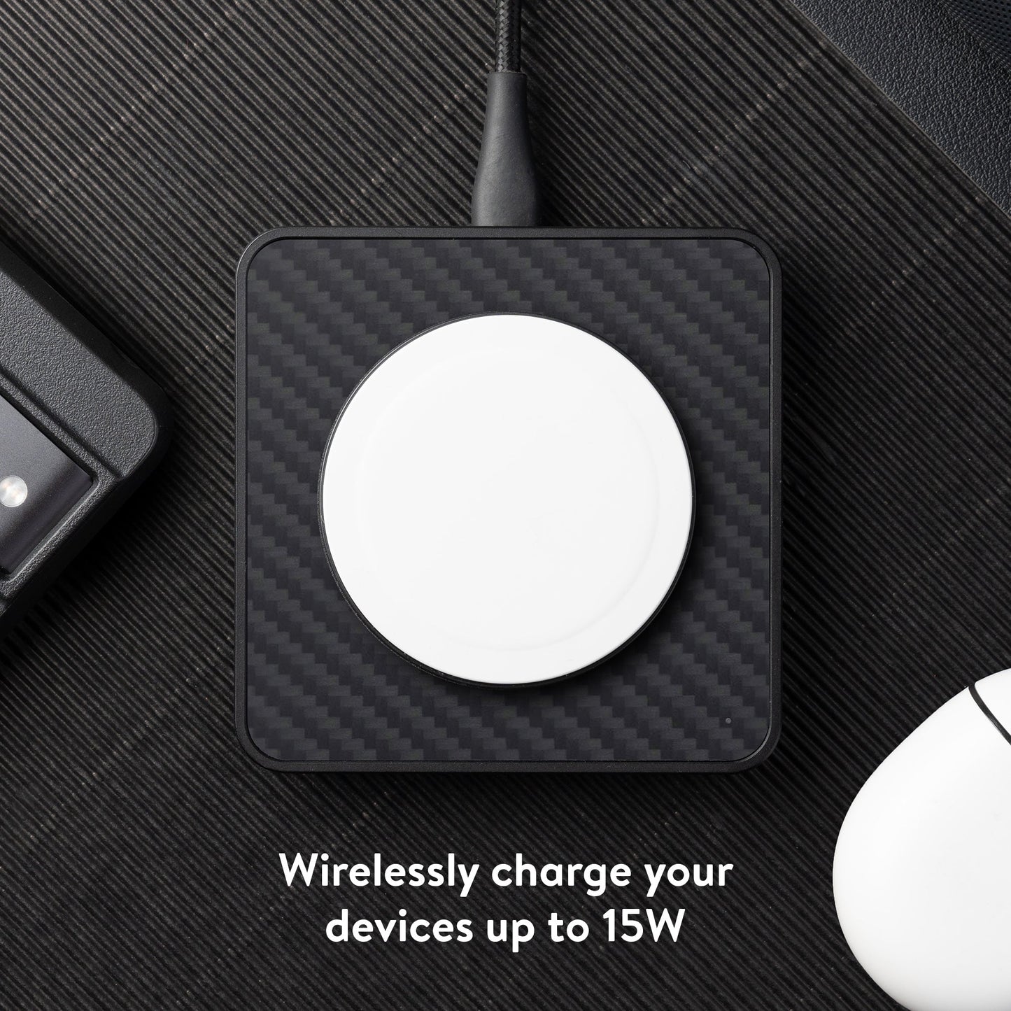 Aramid Fibre Wireless Charging Pad - US 5036