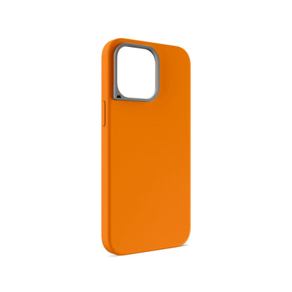 MagSafe® Compatible Tangerine Silicone Phone Case - Minimalist - US 5442