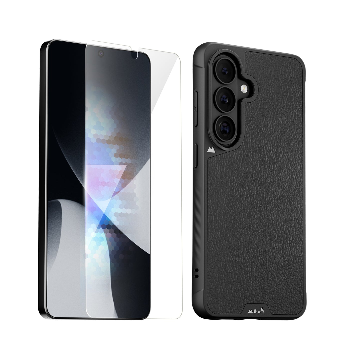 Black Leather Protective Case and Screen Protector - Samsung Essentials Kit - US 3955