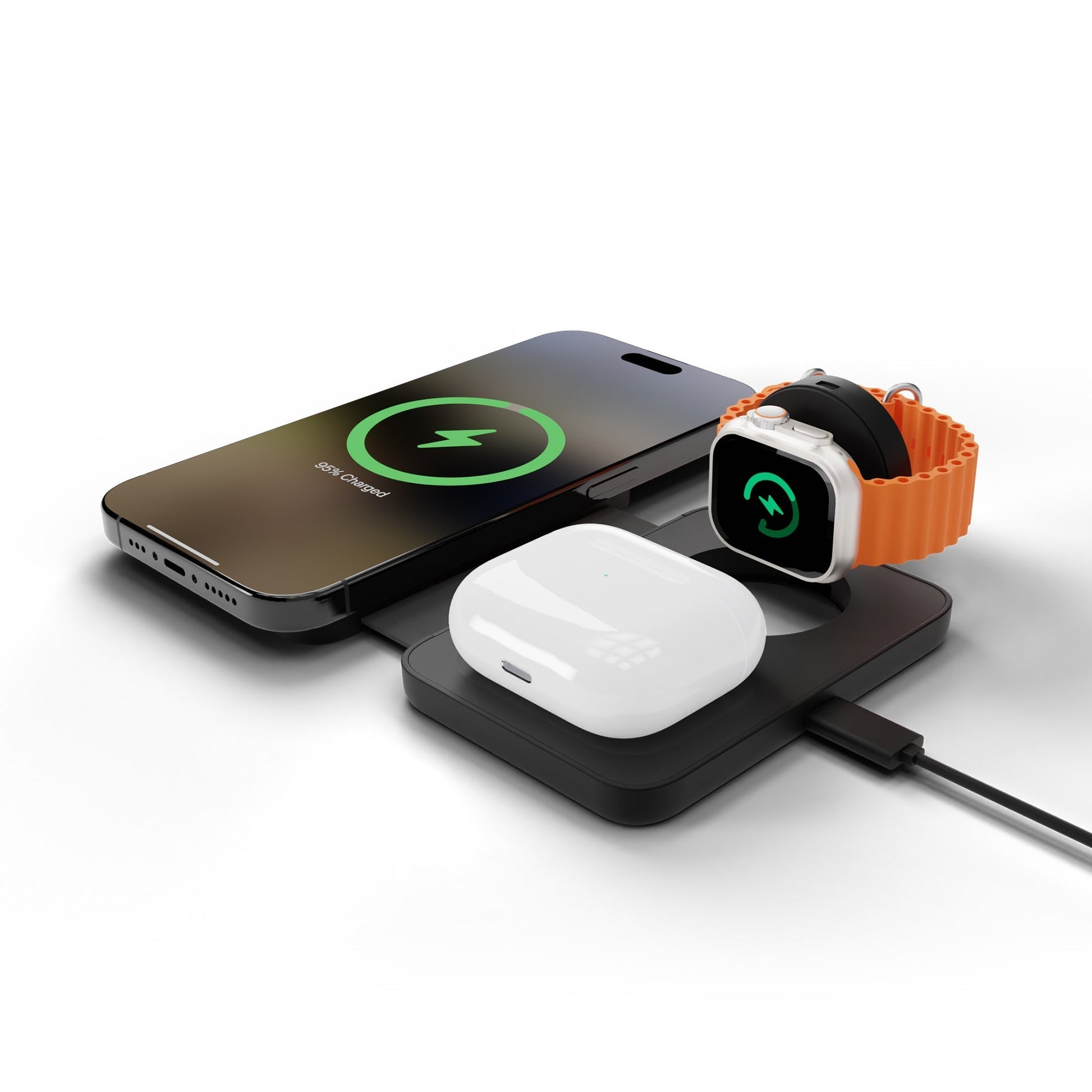 3-In-1 Wireless Portable Charger - US 7096