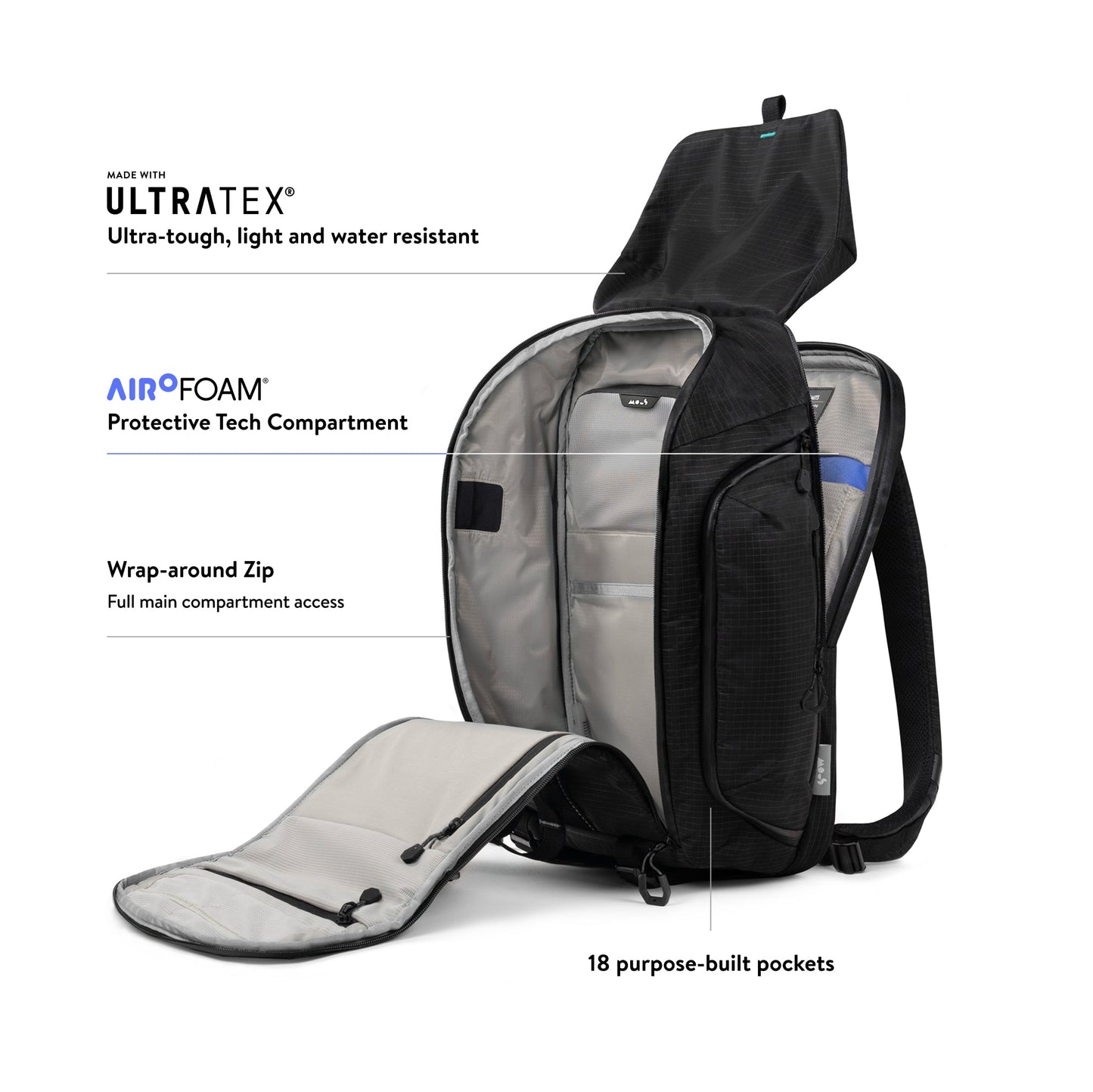 Protective Lid Backpack with UltraTex® - Optimal - US 5429