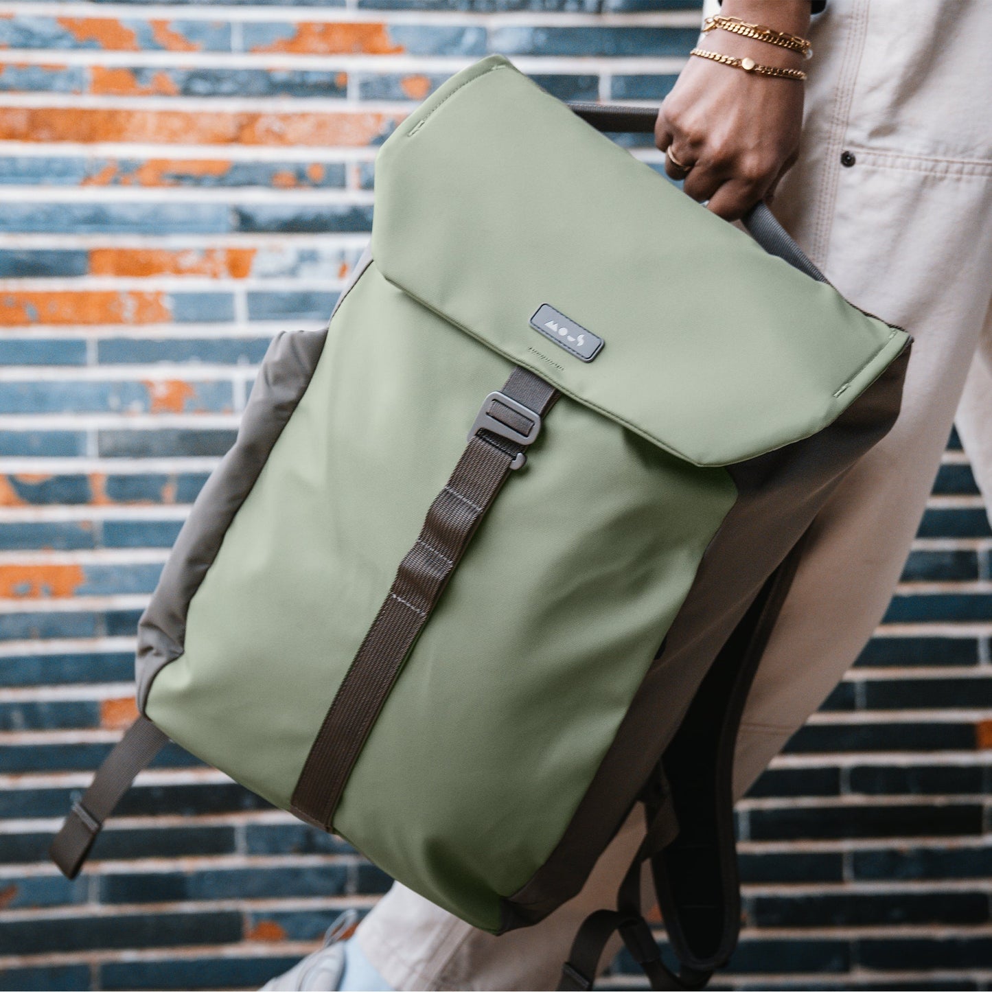 Flap Backpack with AiroFoam® - Sage - US 4462