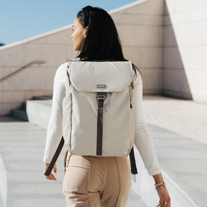 Flap Backpack – Stone - US 1096