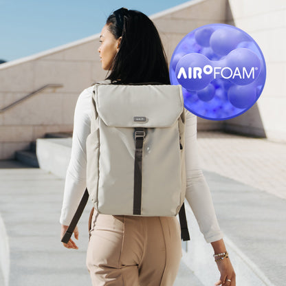 Flap Backpack with AiroFoam® - Stone - US 4062