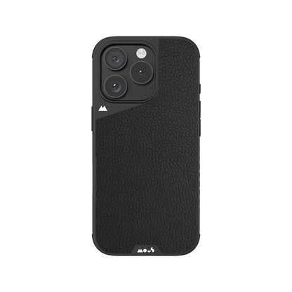Black Leather Protective Phone Case with Camera Control Button - Limitless - US 5800