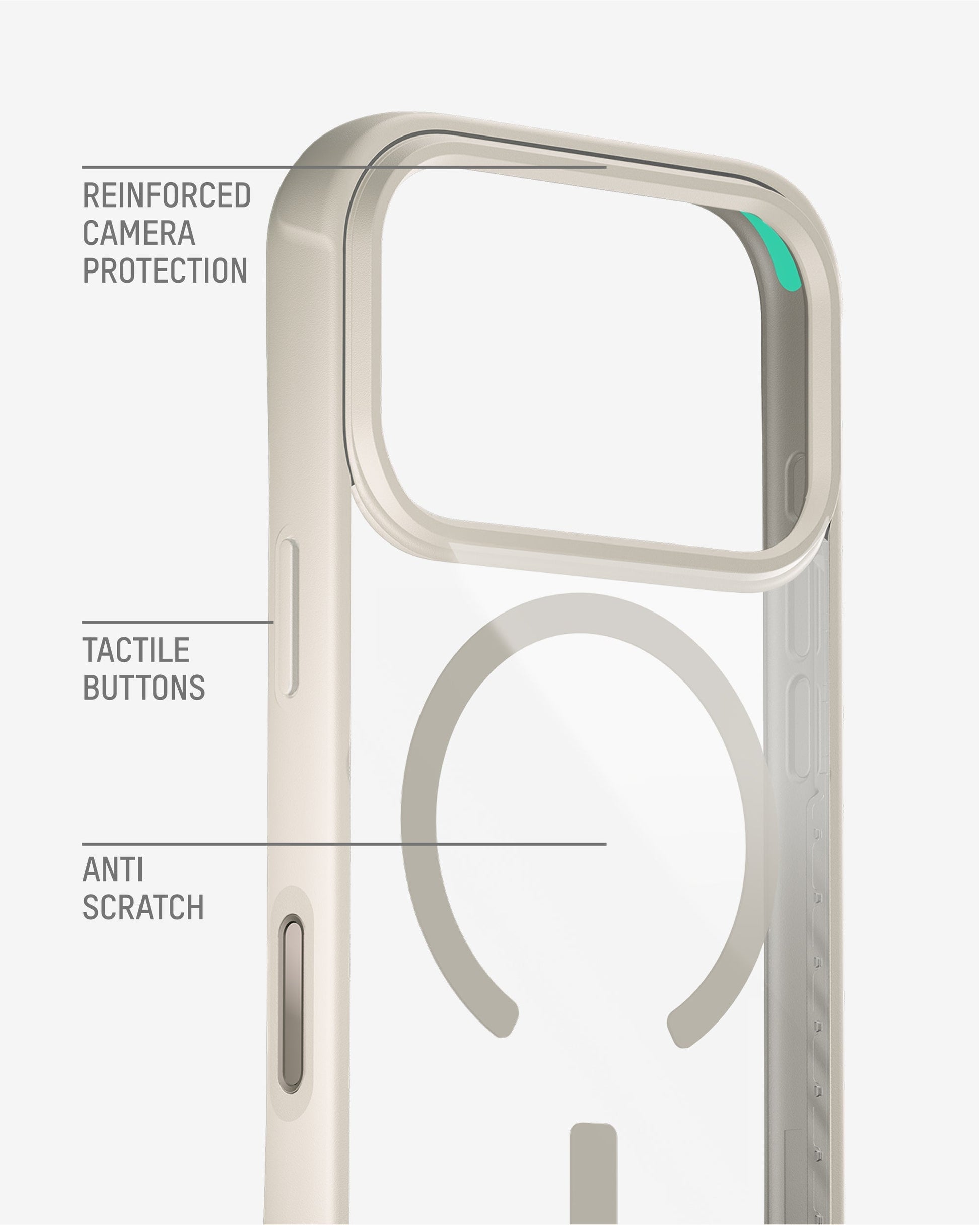 Protective Clear Phone Case Stone - Clarity MagSafe - US 6053