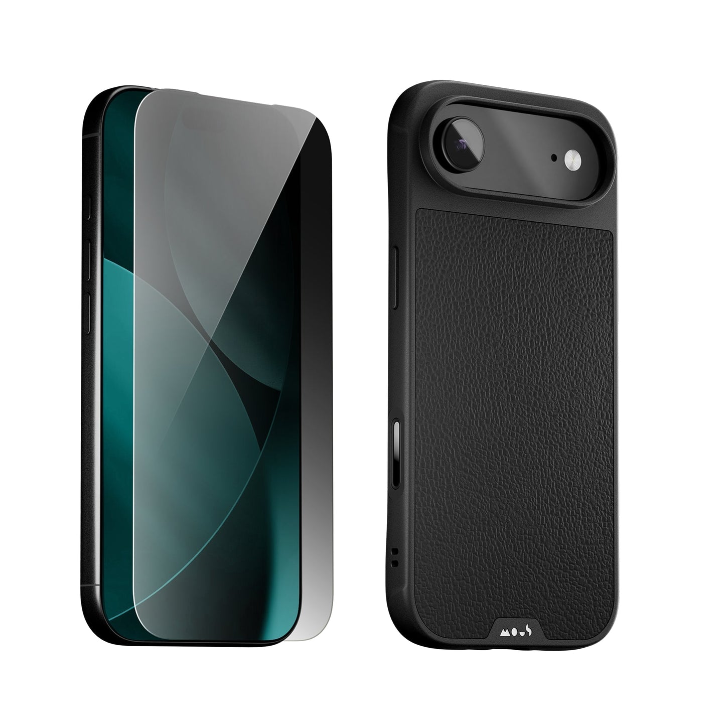 Black Leather Protective Case and Screen Protector - Apple Essentials Kit - US 1601