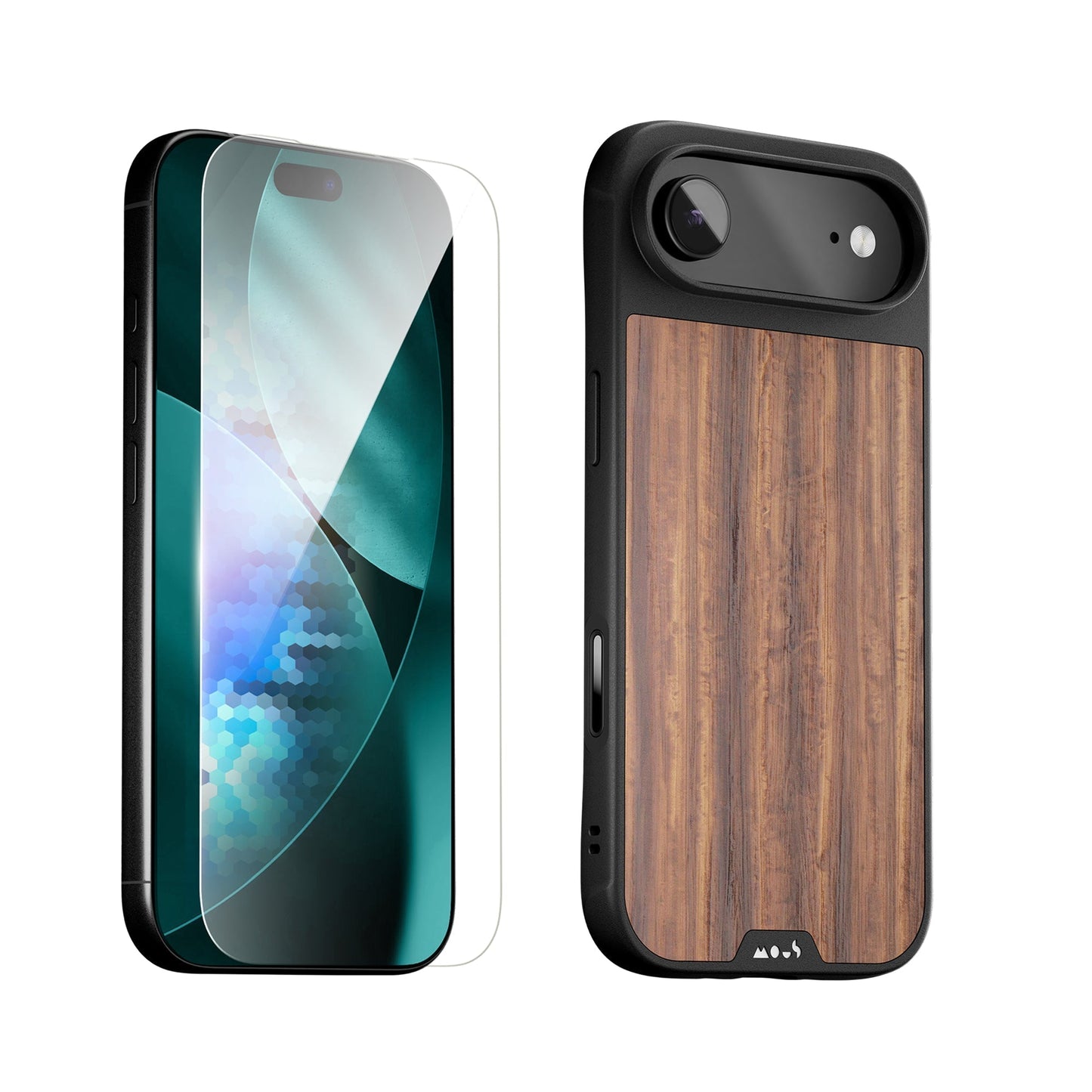 Walnut Protective Case and Screen Protector - Apple Essentials Kit - US 5081