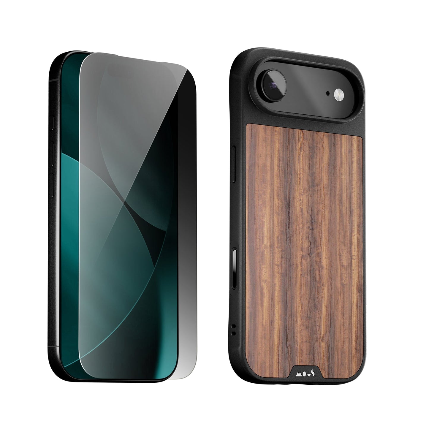 Walnut Protective Case and Screen Protector - Apple Essentials Kit - US 5081