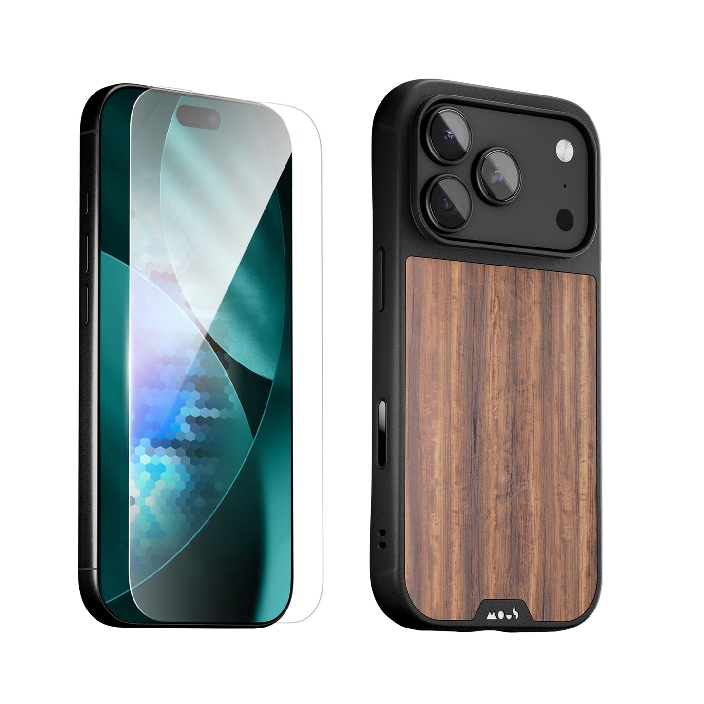 Walnut Protective Case and Screen Protector - Apple Essentials Kit - US 5081