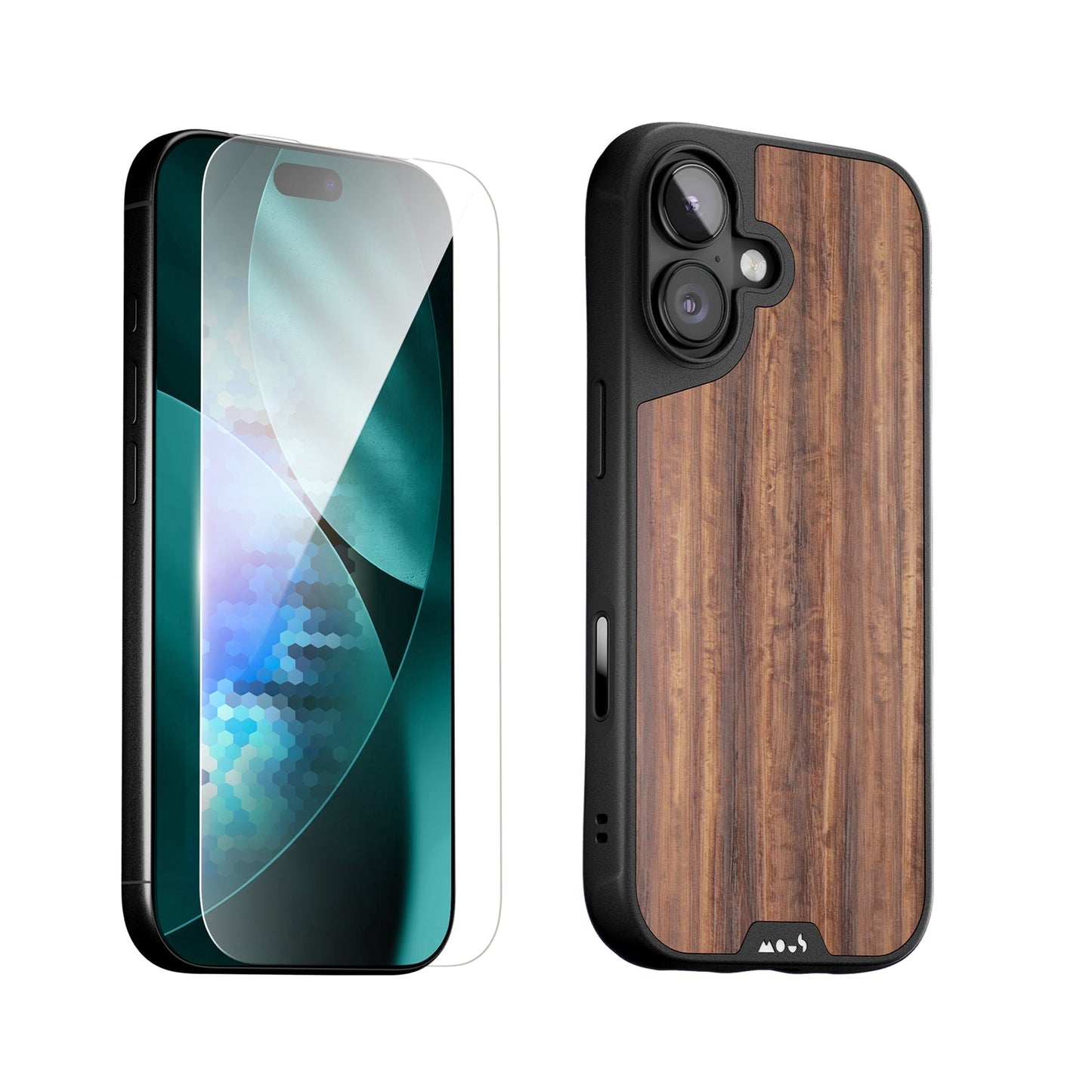 Walnut Protective Case and Screen Protector - Apple Essentials Kit - US 5081