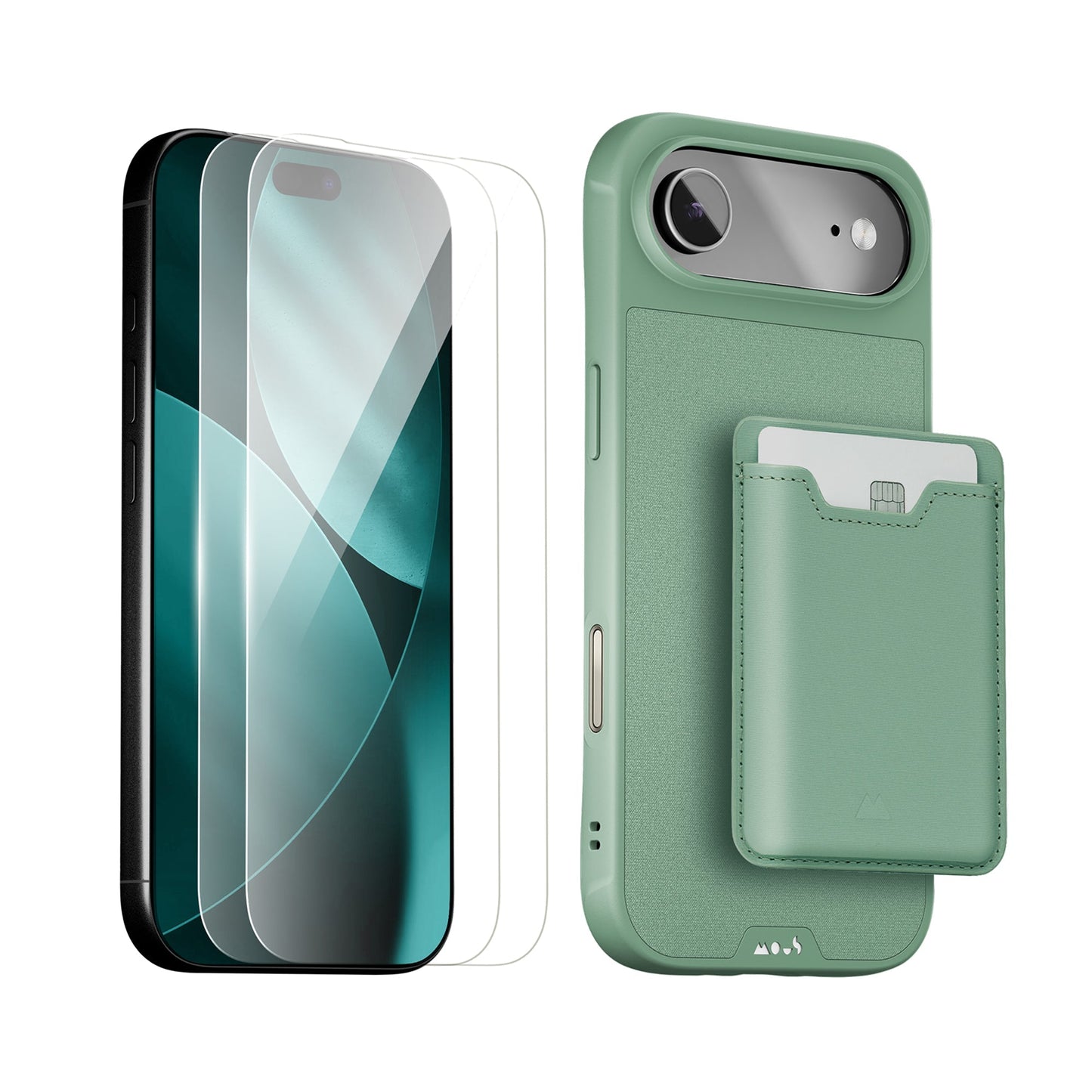 Sage Protective Case, Screen Protector and Card Wallet - Apple Starter Kit - US 2751