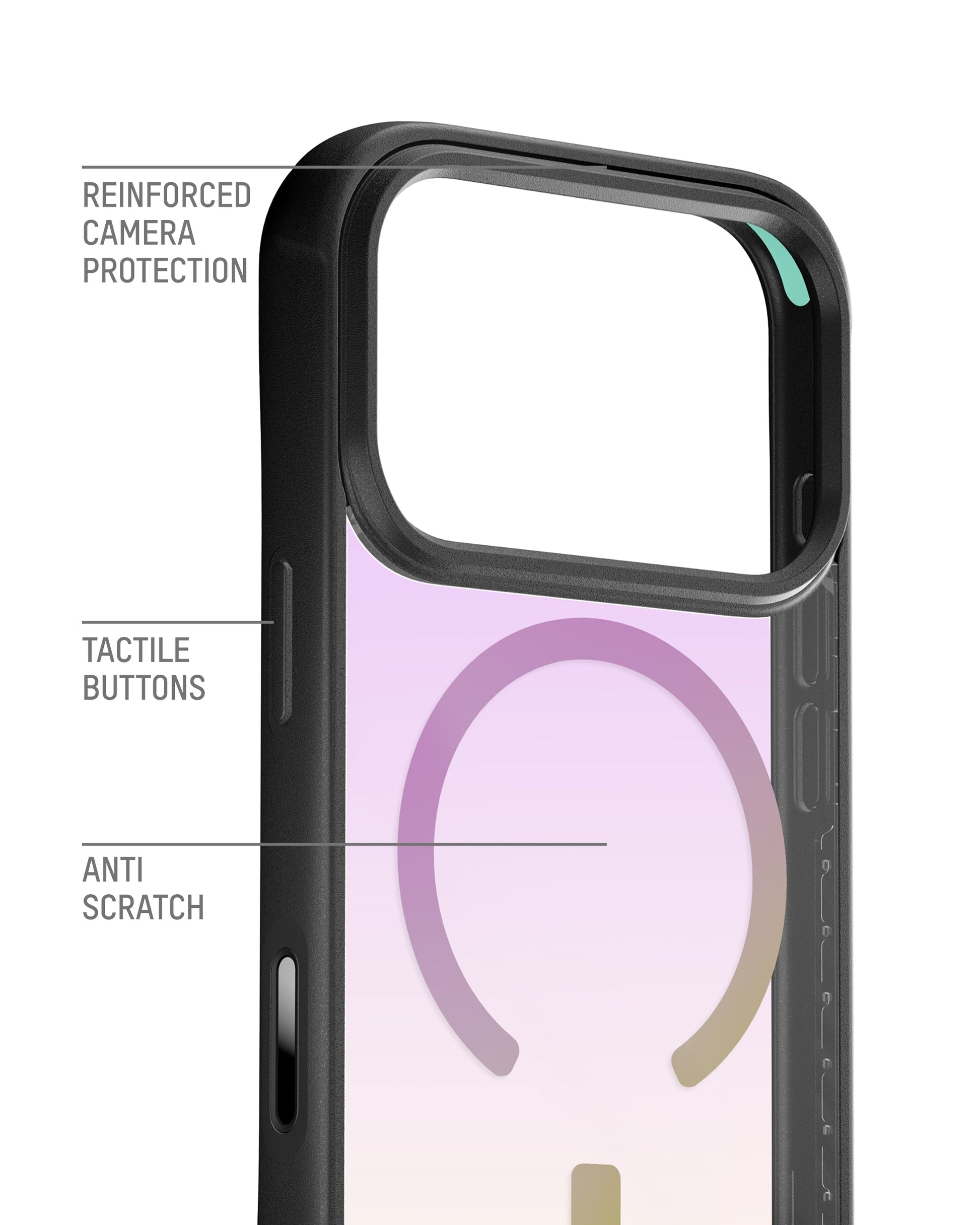 Protective Clear Iridescent Phone Case - Clarity MagSafe - US 1895