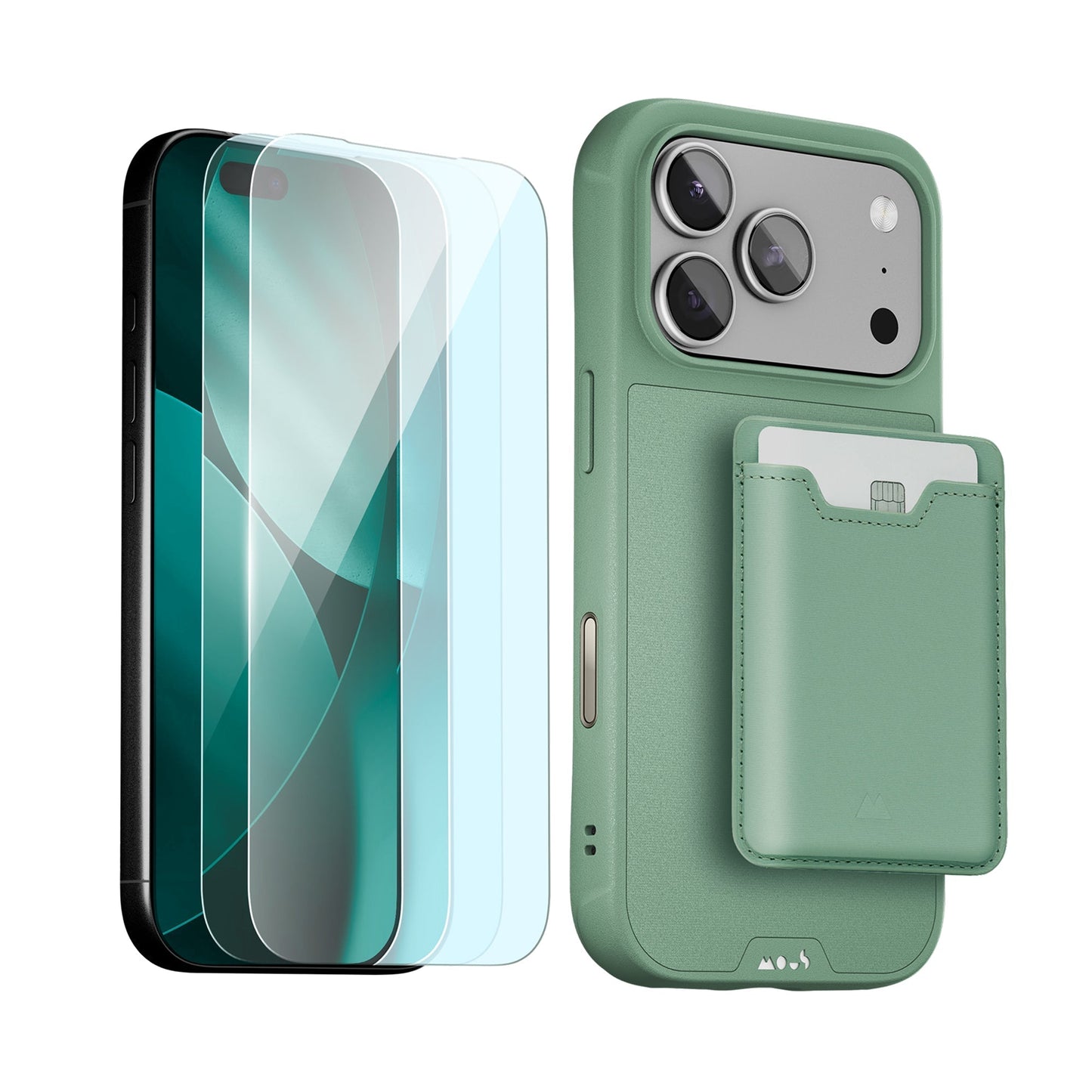 Sage Protective Case, Screen Protector and Card Wallet - Apple Starter Kit - US 2751