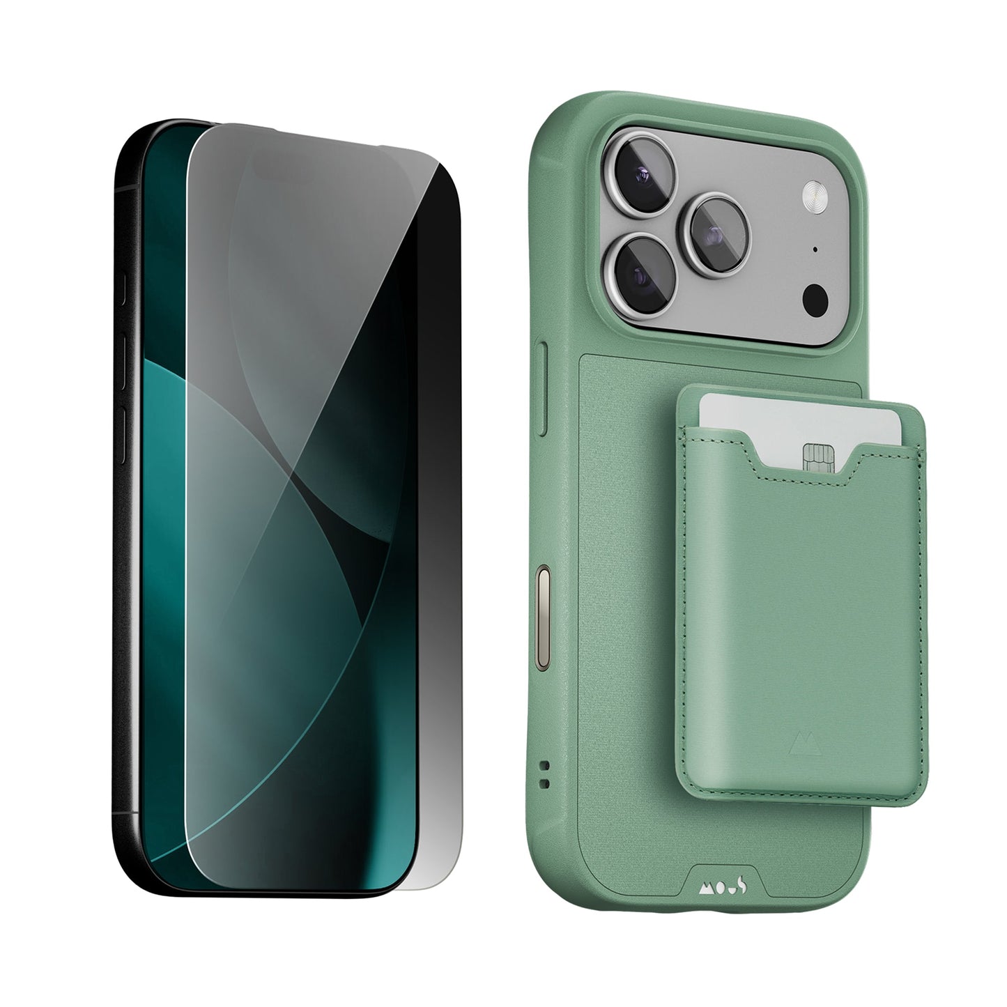 Sage Protective Case, Screen Protector and Card Wallet - Apple Starter Kit - US 2751