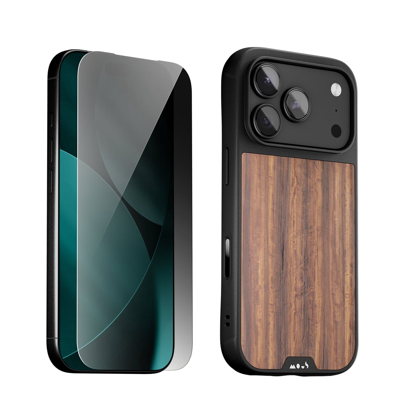 Walnut Protective Case and Screen Protector - Apple Essentials Kit - US 5081