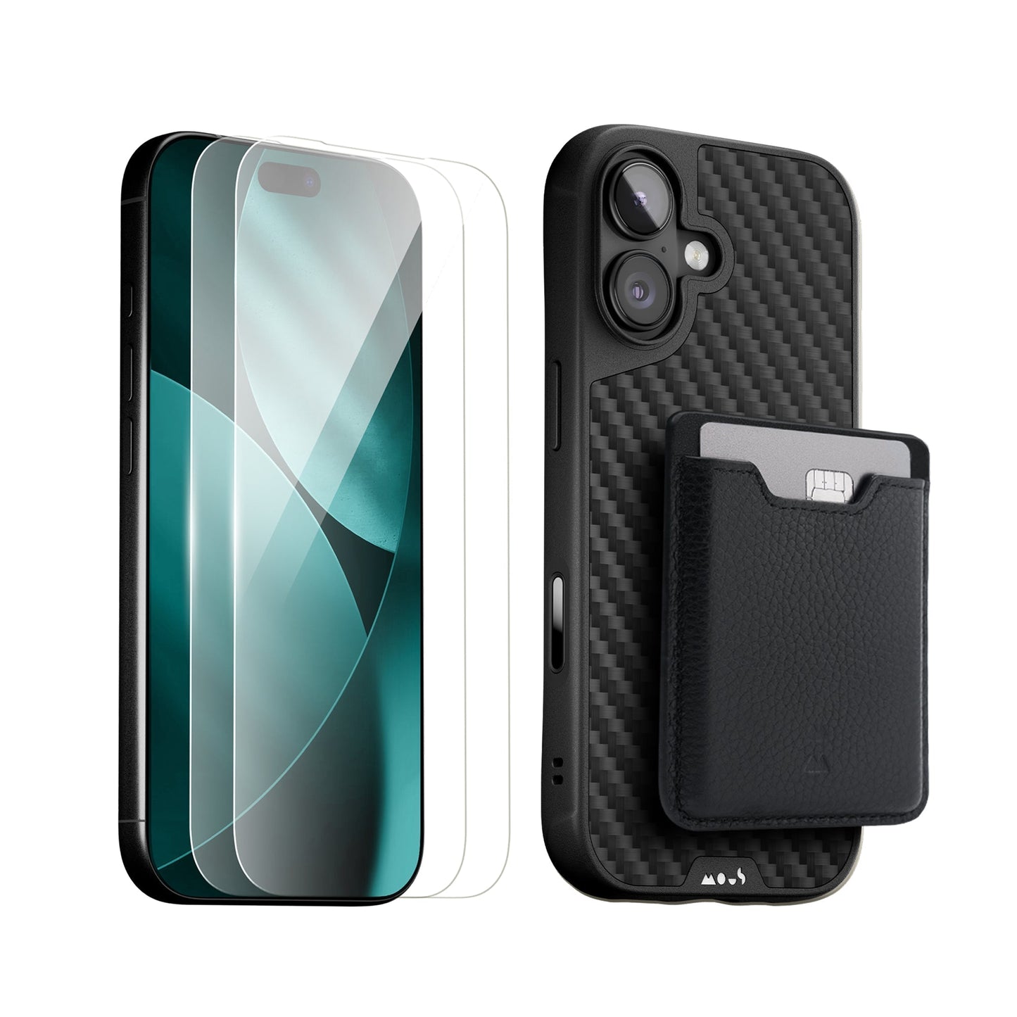 Aramid Fibre Protective Case, Screen Protector and Card Wallet - Apple Starter Kit - US 1276