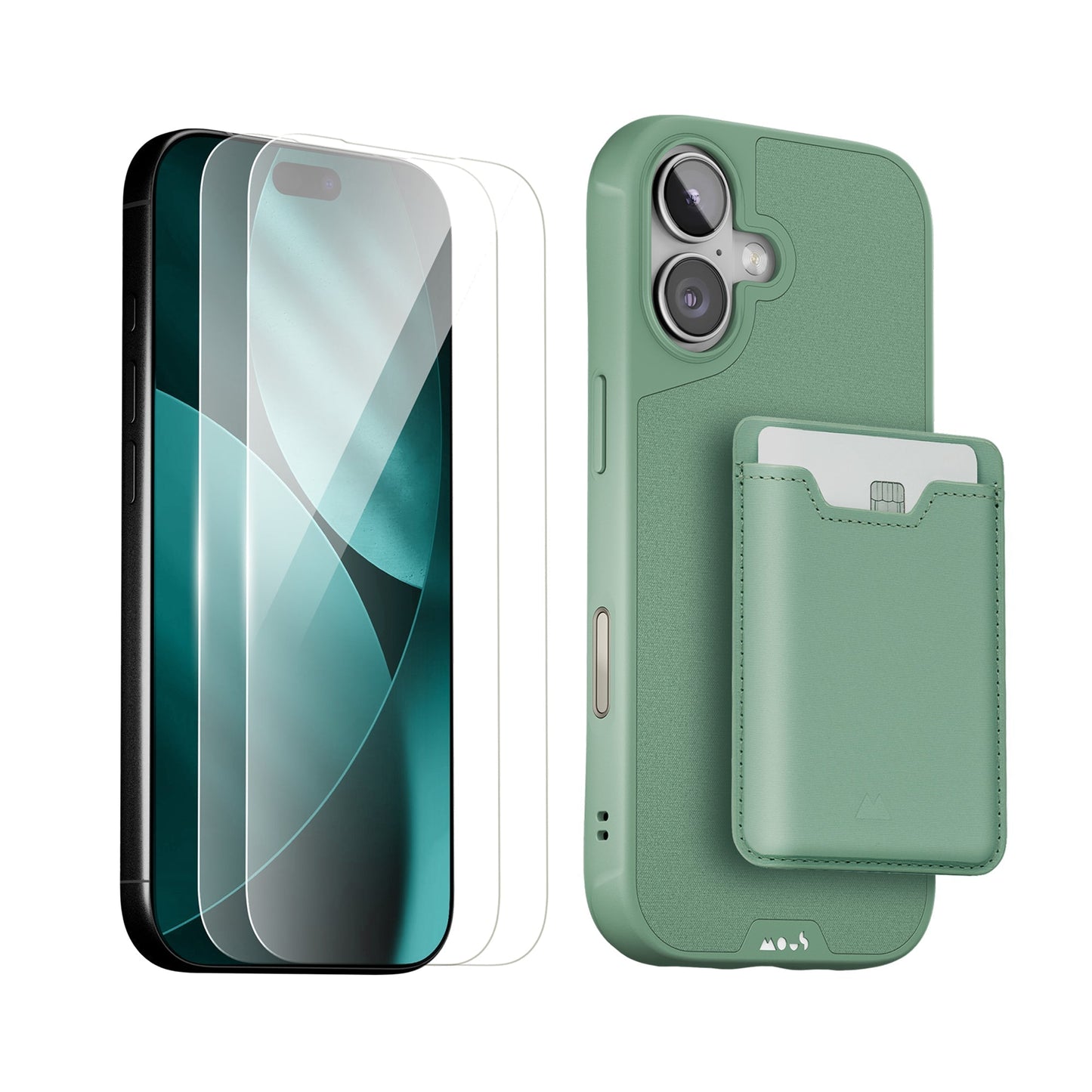 Sage Protective Case, Screen Protector and Card Wallet - Apple Starter Kit - US 2751